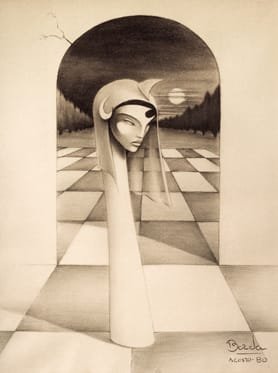 VIRGEN CON MEDIALUNA