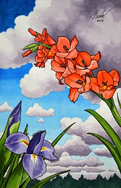 EL LIRIO Y EL GLADIOLO